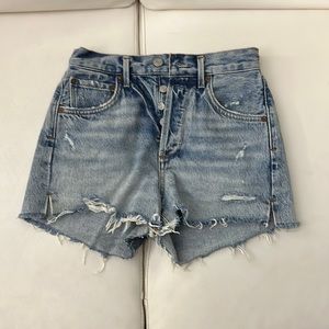 Agolde Parker denim shorts